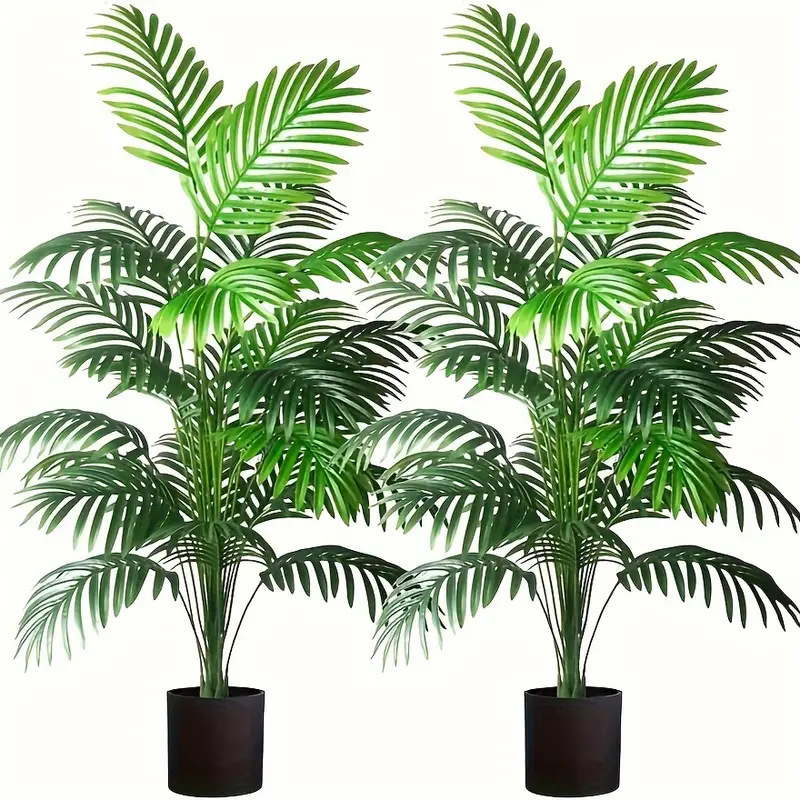 Fiddle Leaf Fig - 24 feuilles Areca palmier plantes artificielles
