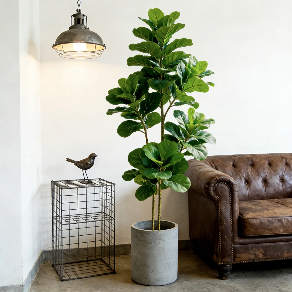 Fiddle Leaf Fig - Arbre artificiel Ficus lyrata de 64/122