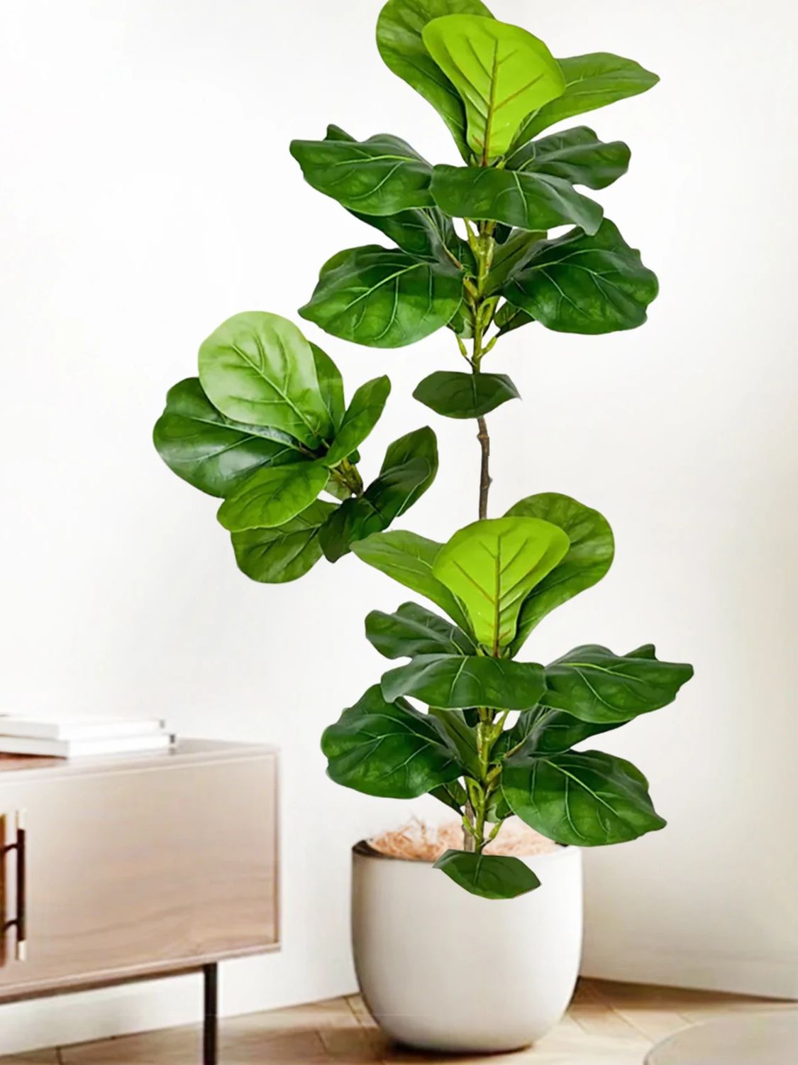 Ficus lyrata artificiel de 45- - Fiddle Leaf Fig avis et prix