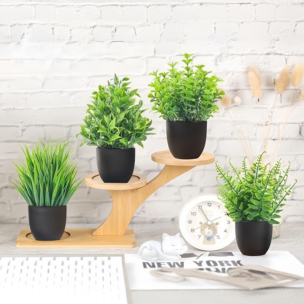 Lot de 4 mini-plantes artifici - Fiddle Leaf Fig avis et prix